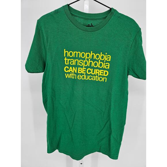 Phluid Project Mens Sz S Short Sleeve T Shirt Pride Ally Green - Picture 1 of 3